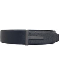 Tom Ford - Logo Plaque Buckle Belt - Lyst
