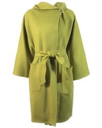 Max Mara - Long-Sleeved Lace-Up Coat - Lyst