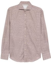 Brunello Cucinelli - Patterned Shirt - Lyst