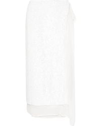 P.A.R.O.S.H. - Sequinned Wrap Midi Skirt - Lyst