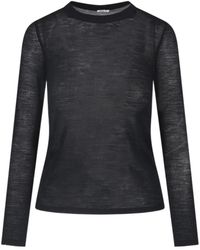Aspesi - Lightweight Crew-Neck Knit Top - Lyst