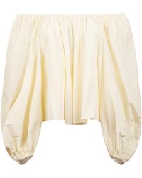 forte_forte - Long-Sleeved Pleated Blouse - Lyst