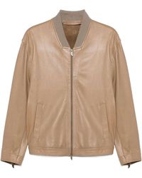 Salvatore Santoro - Long-Sleeved Leather Jacket - Lyst