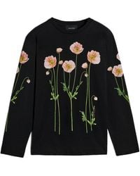 Simone Rocha - Poppy Field Printed Long-Sleeve T-Shirt - Lyst