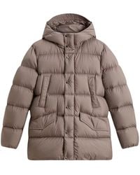 Woolrich - Cloud Quilted Hooded Jacket - Lyst