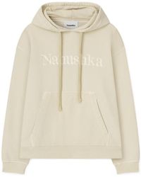 Nanushka - Logo-Embroidered Drawstring Hoodie - Lyst
