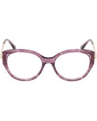 Max Mara - Oval Frame Glasses - Lyst
