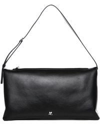 Courreges - Courrèges Logo Detail Zip-Up Shoulder Bag - Lyst