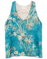 forte_forte - Floral-Print Sleeveless Top - Lyst