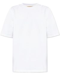 Marni - Logo Patch Crewneck T-Shirt - Lyst