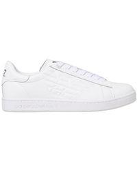 EA7 - Logo Embossed Classic Cc Sneakers - Lyst