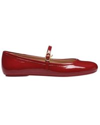 Gianvito Rossi - Carla Buckle-Strap Ballerina Shoes - Lyst