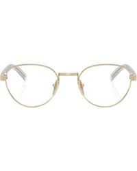 Prada - Eyewear Round Frame Glasses - Lyst