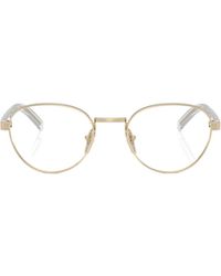 Prada - Eyewear Round Frame Glasses - Lyst