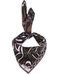 PUCCI - Patterned Silk Scarf - Lyst