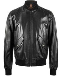 Gucci - Logo Leather Jacket - Lyst