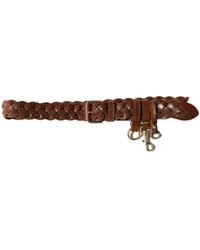 Miu Miu - Woven Leather Belt - Lyst