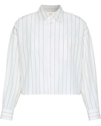 Weekend by Maxmara - Wkdcertosa Striped Floral Panel Shirt - Lyst