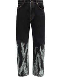 Off-White c/o Virgil Abloh - Jeans With Logo - Lyst