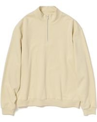 AURALEE - Long-Sleeved Half-Zip Sweatshirt - Lyst