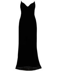 Galvan London - Fitted Velvet Evening Gown - Lyst