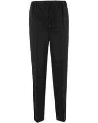 Max Mara - Drawstring Casual Pants - Lyst