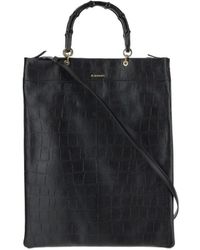 Jil Sander - Embossed Top Handle Bag - Lyst