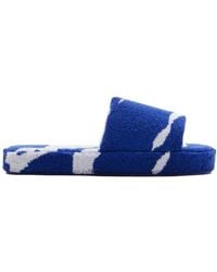 Burberry - Snug Cotton-Towelling Slippers - Lyst
