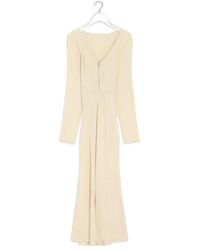 Lemaire - Half-Zip Raglan-Sleeve Midi Dress - Lyst