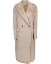 Tagliatore - Double-Breasted Alpaca Coat - Lyst