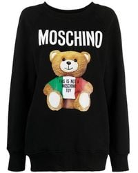 Moschino - Italian Teddy Bear Crew-Neck Sweatshirt - Lyst