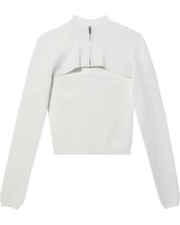 Juun.J - Turtleneck Zip-Up Sweater - Lyst