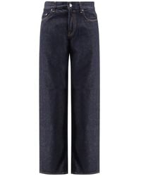 TOTEME - Totême Logo Patch Straight-Leg Jeans - Lyst