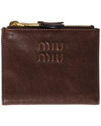 Miu Miu - Small Nappa Leather Wallet - Lyst