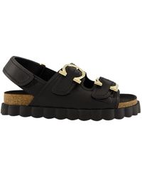 Ferragamo - Ferragamo Gancini Double Buckle Sandals - Lyst