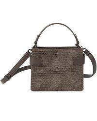 Brunello Cucinelli - Precious Net Embroidered Essence Small Top-Handle Bag - Lyst