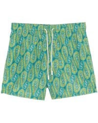 Etro - Paisley Printed Drawstring Swim Shorts - Lyst