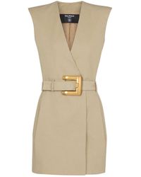 Balmain - Wrap Dresses - Lyst