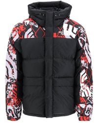The North Face - Printed Hooded Down Jacket - Lyst