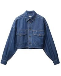 Versace - Loose Fit Denim Jacket - Lyst
