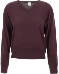 Eleventy - V-Neck Ribbed Knitwear - Lyst
