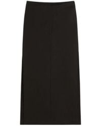Sportmax - Spsvelo Slit Midi Skirt - Lyst