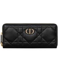 Dior - Miss Caro Voyageur Slim Wallet With Crystals - Lyst