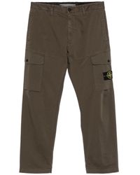 Stone Island - Logo Patch Cargo Pants - Lyst