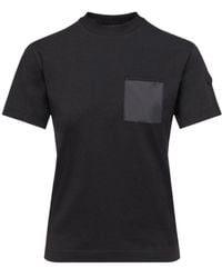 Moncler - Pleated Pocket Crewneck T-Shirt - Lyst