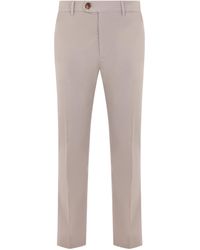 Brunello Cucinelli - Italian-Fit Gabardine Trousers - Lyst