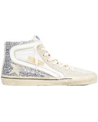 Golden Goose - Embellished Lace-Up Sneakers - Lyst