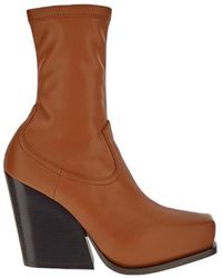 Stella McCartney - Cowboy Zipped Stretched Ankle Boots - Lyst