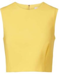 Carolina Herrera - Wool-Blend Crop Top - Lyst
