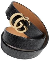 Gucci - Reversible Gg Marmont Thin Belt - Lyst